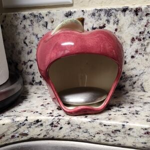 Apple Shaped Ceramic Sponge Holder
